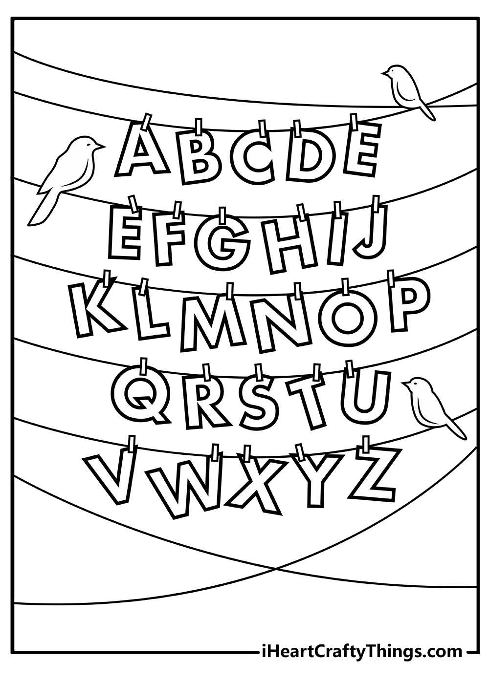 printable alphabet coloring sheets