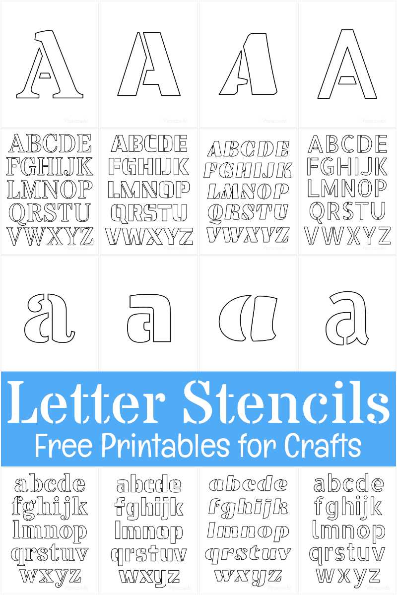 printable alphabet letter stencils