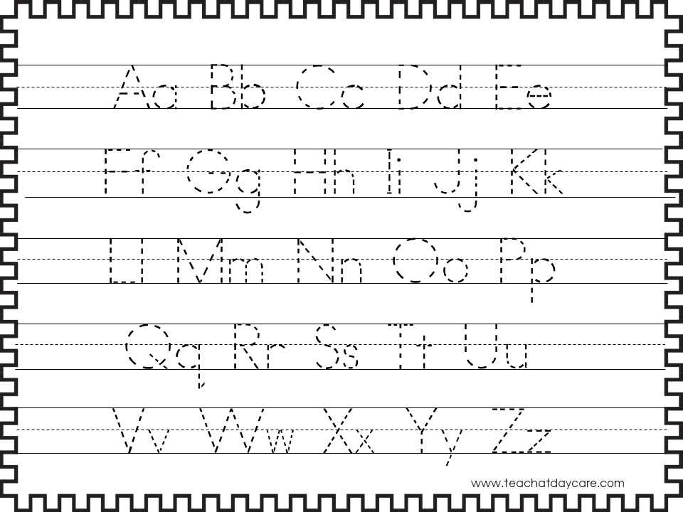 printable alphabet tracing