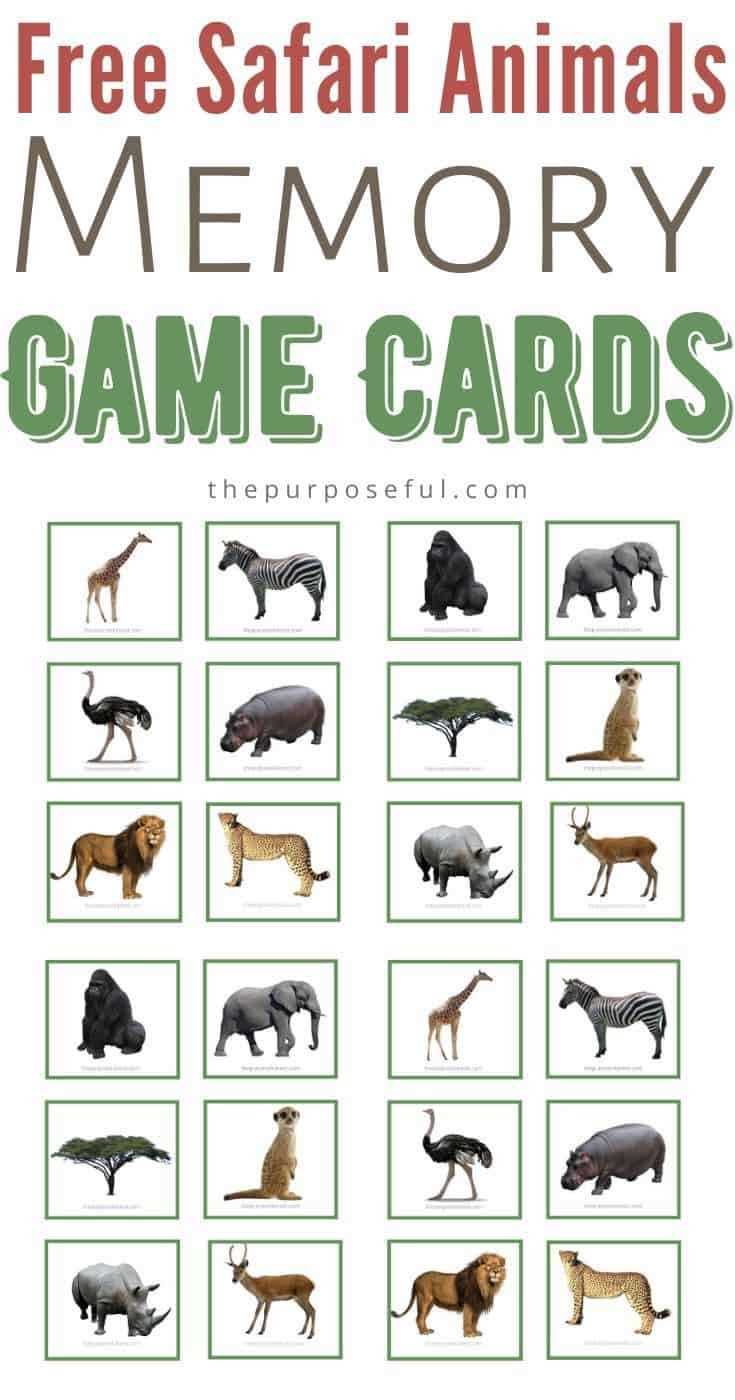 printable animal matching game