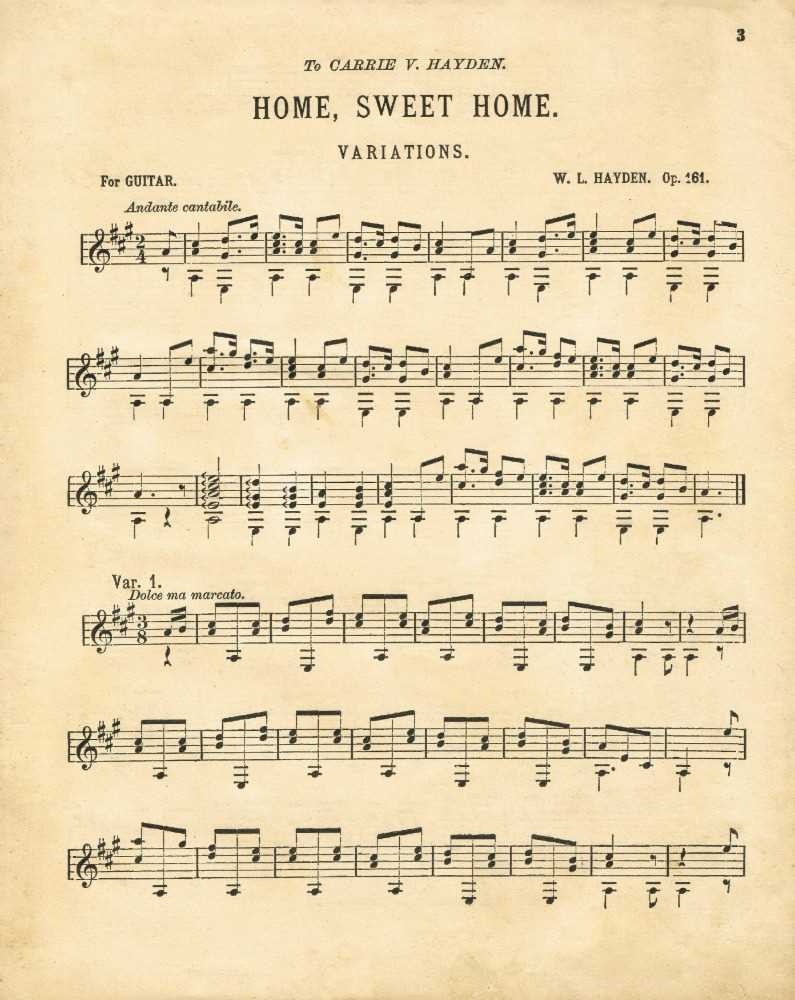 printable antique sheet music