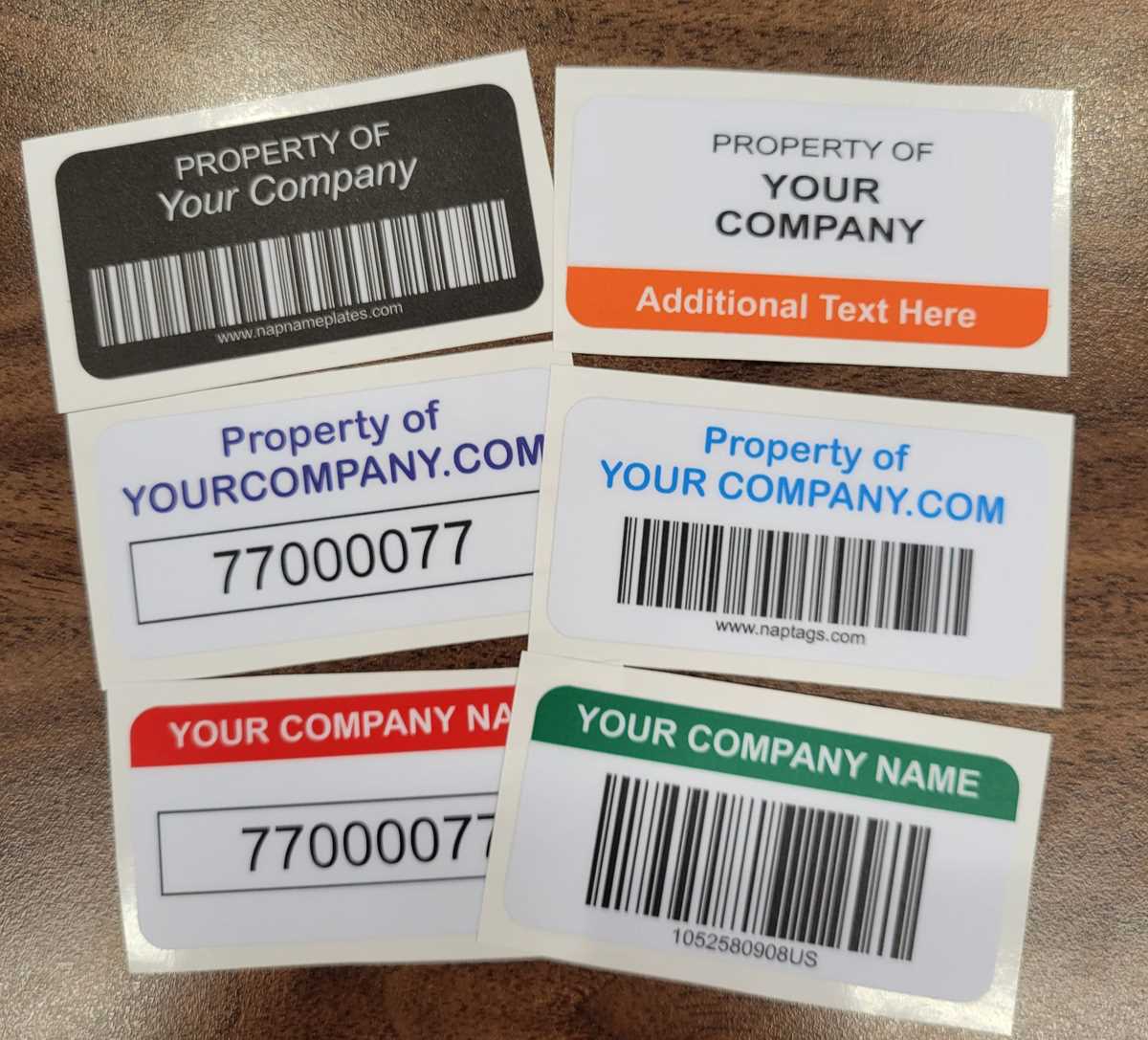 printable asset tags