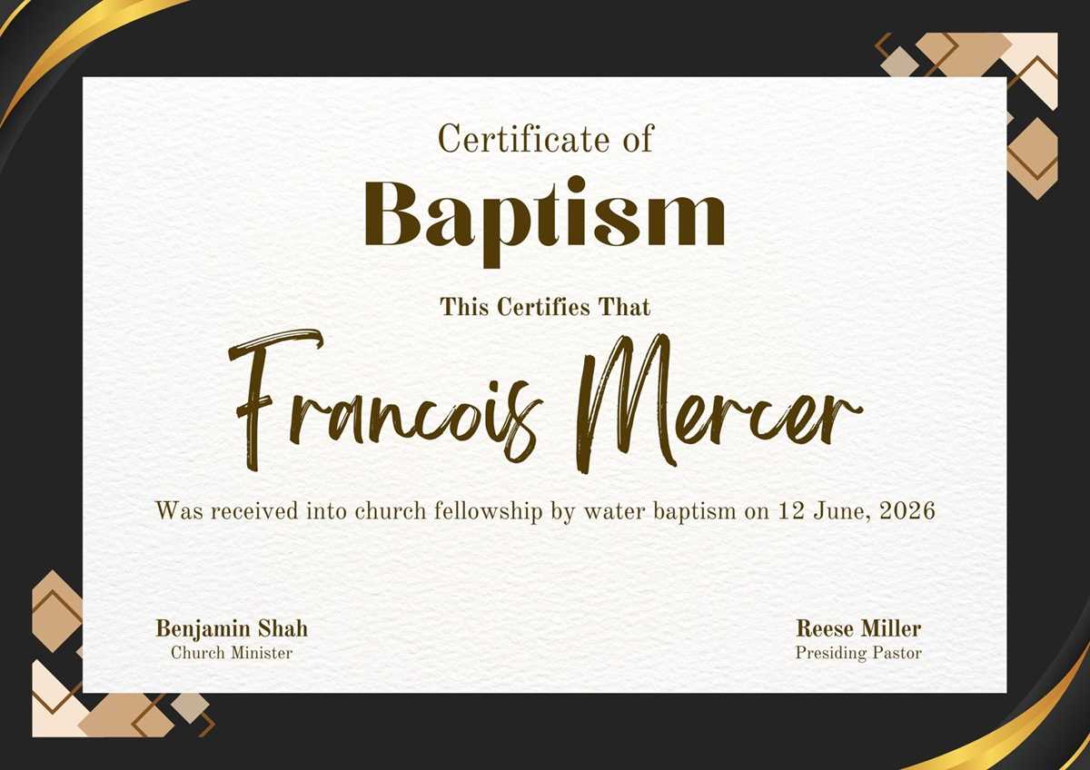 printable baptismal certificate