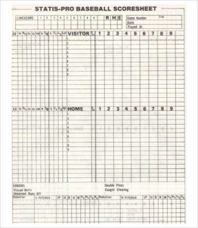 printable baseball stat sheet