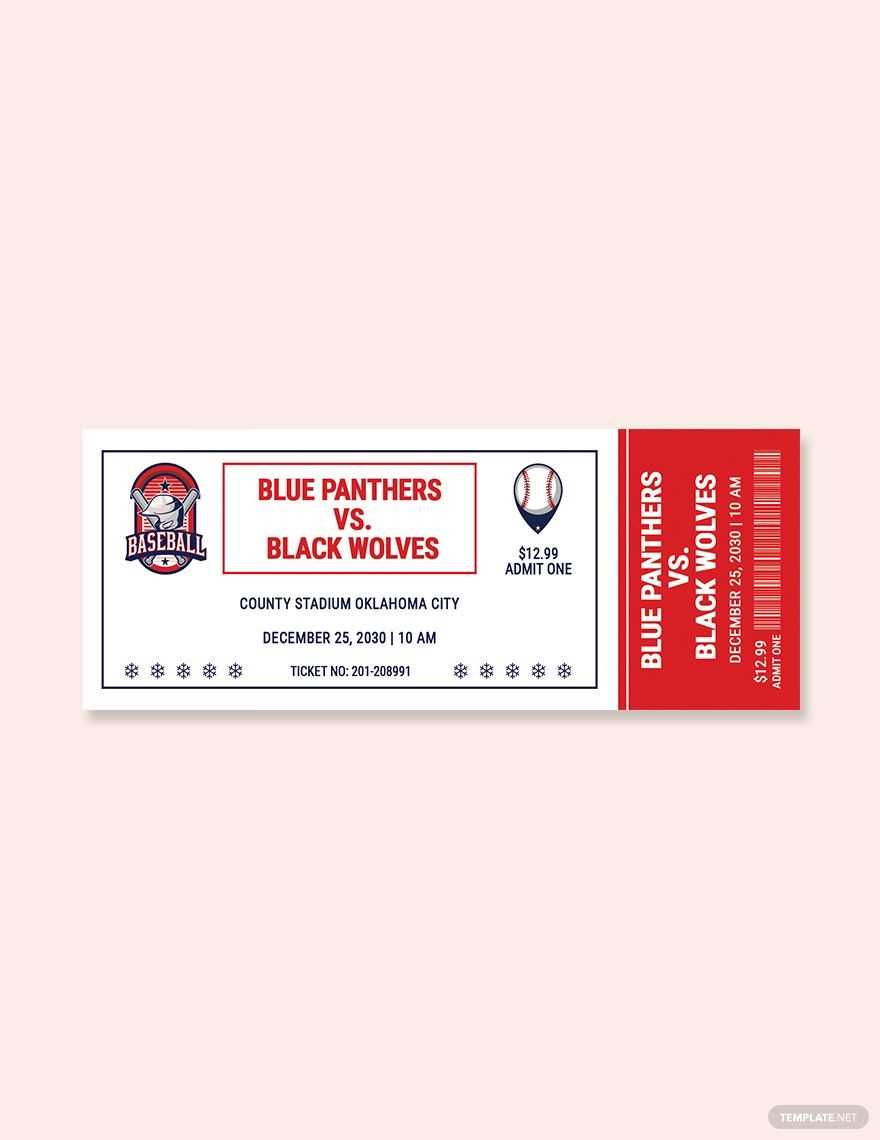 printable baseball tickets