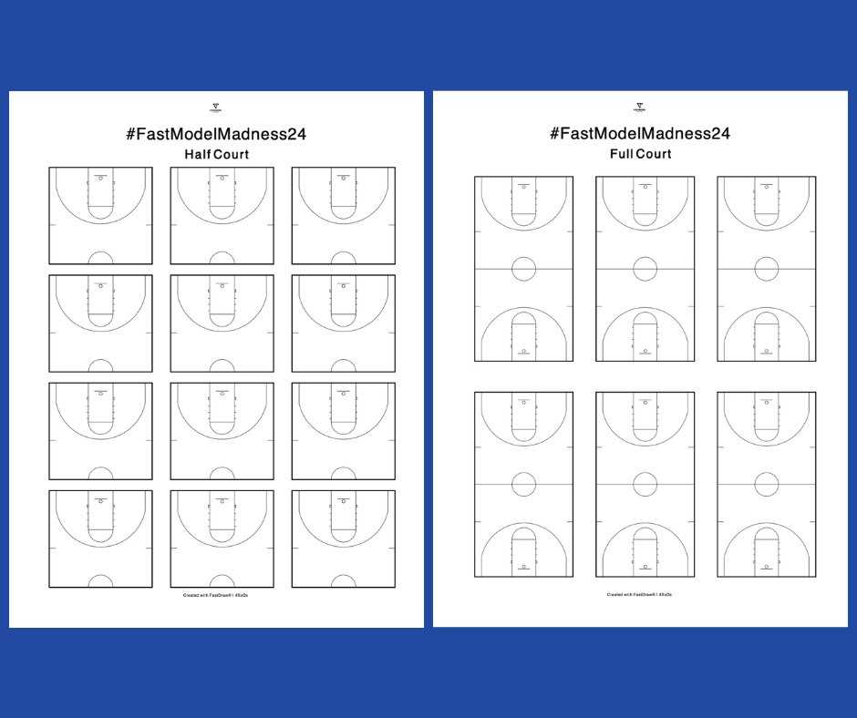 printable basketball play sheets