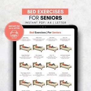 printable bed exercises for elderly
