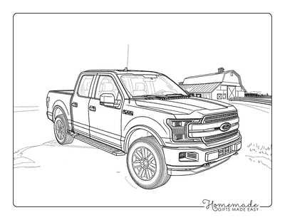 printable big truck coloring pages