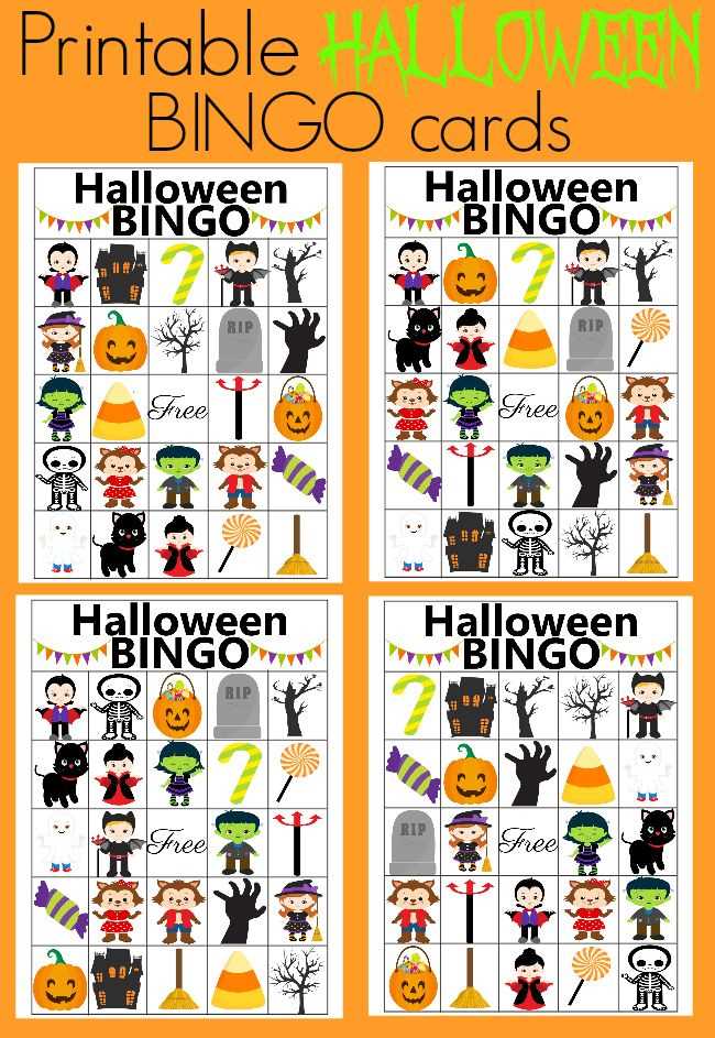printable bingo cards halloween