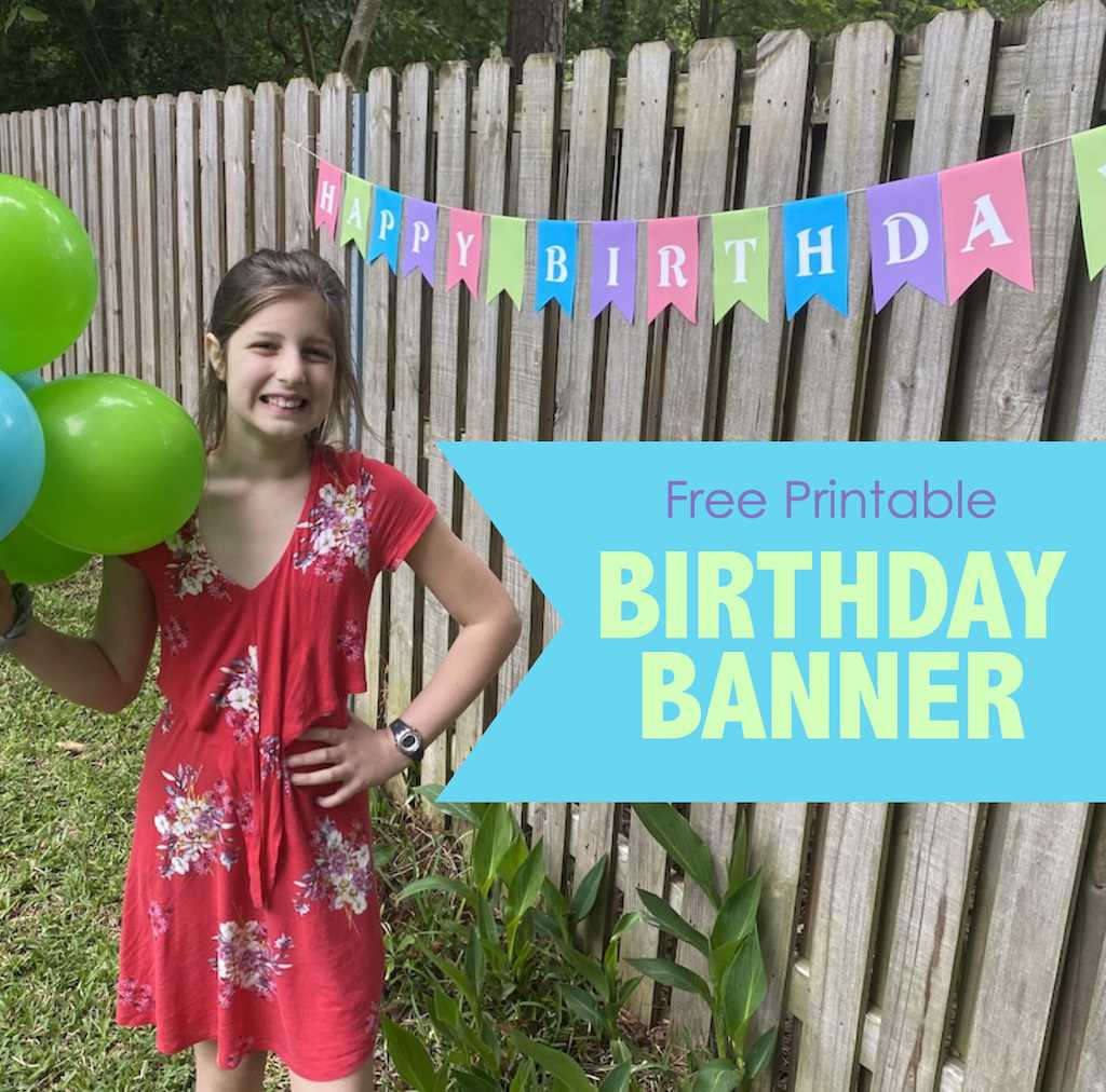 printable birthday banner