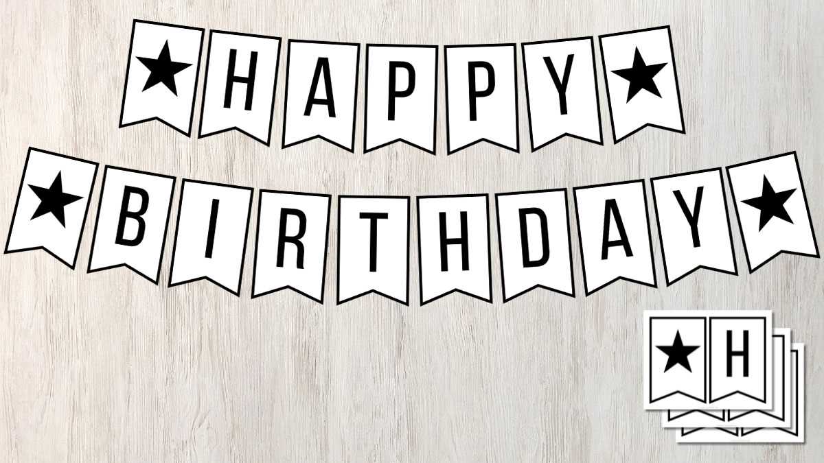 printable birthday banner