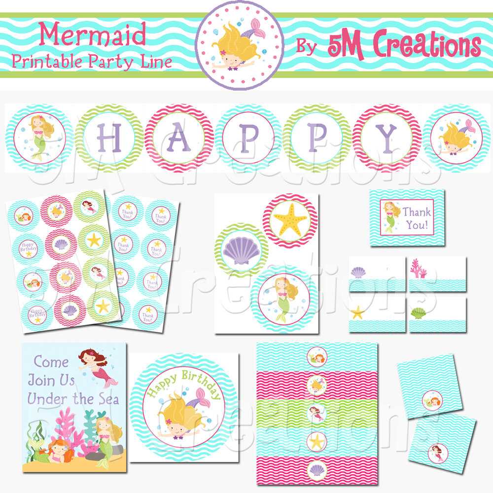 printable birthday party decorations