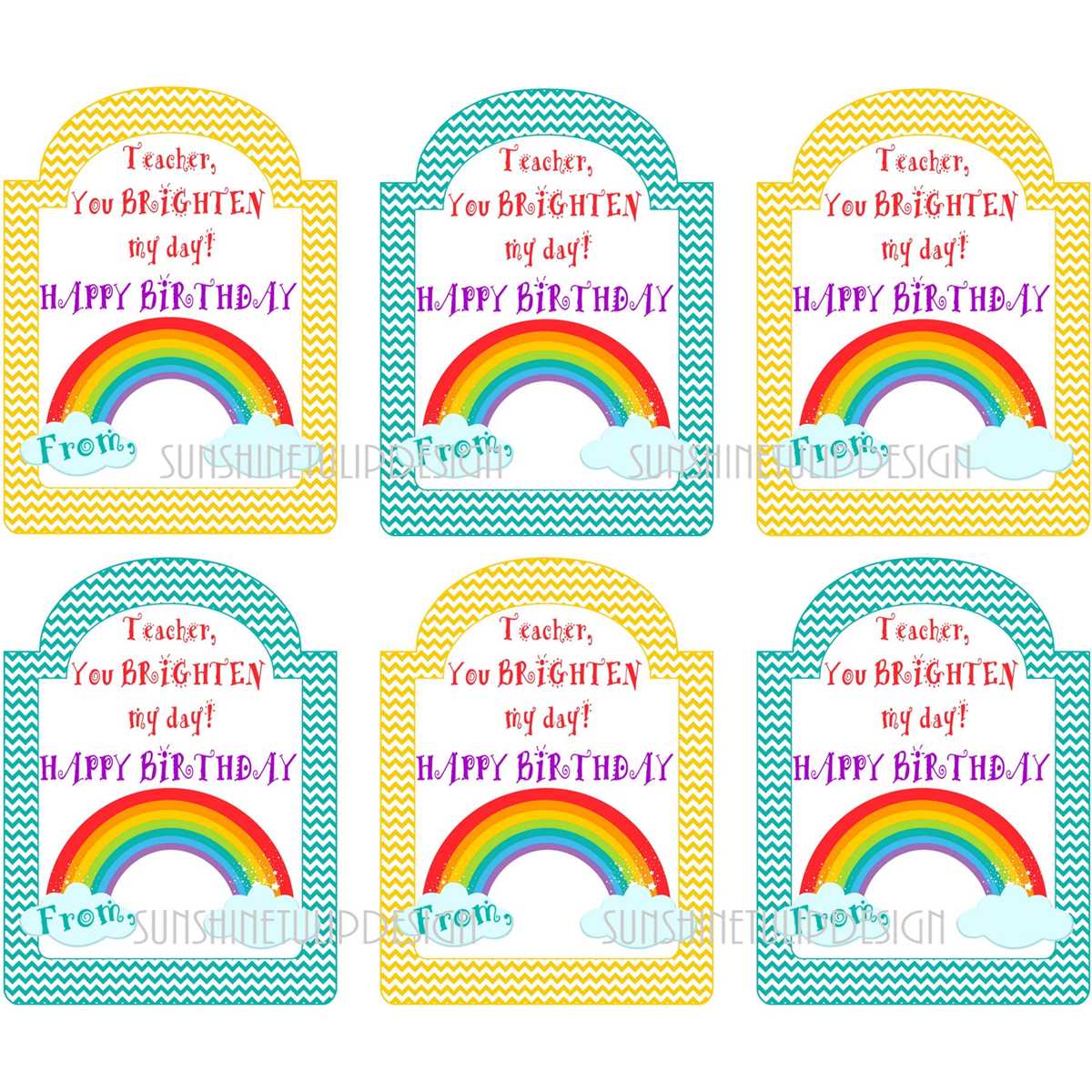 printable birthday tags