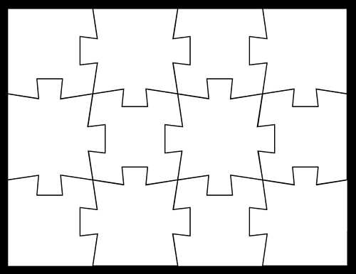 printable blank puzzle template