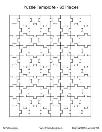 printable blank puzzle template