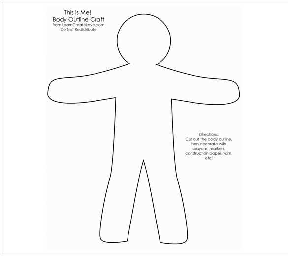 printable body outline