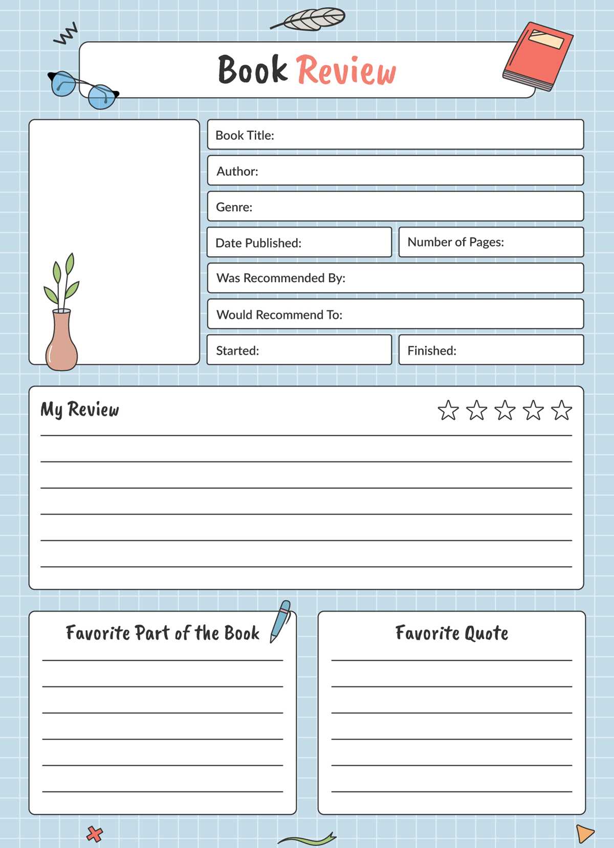 printable book reviews