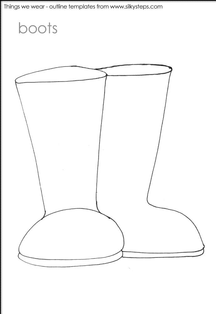 printable boots template
