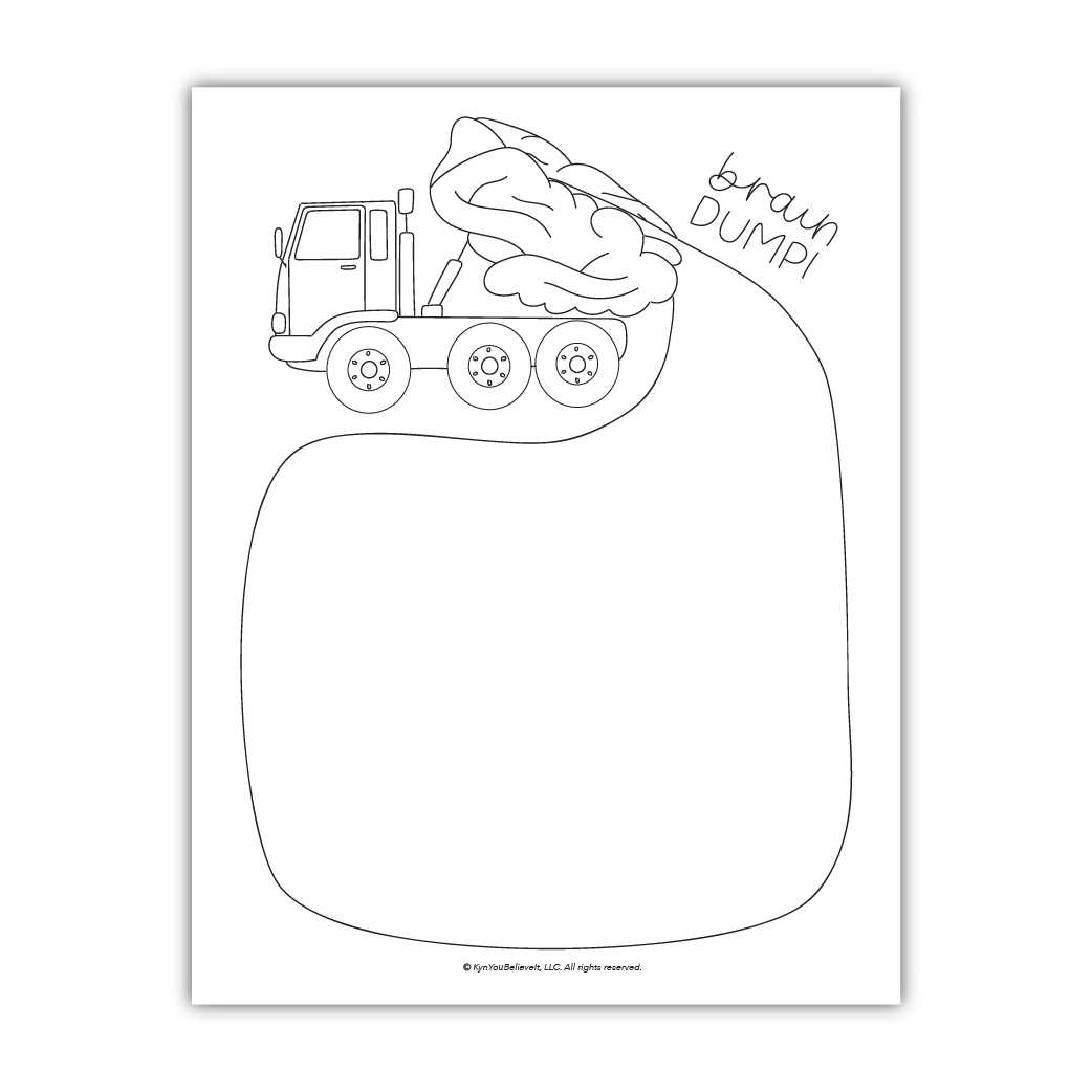 printable brain dump worksheet