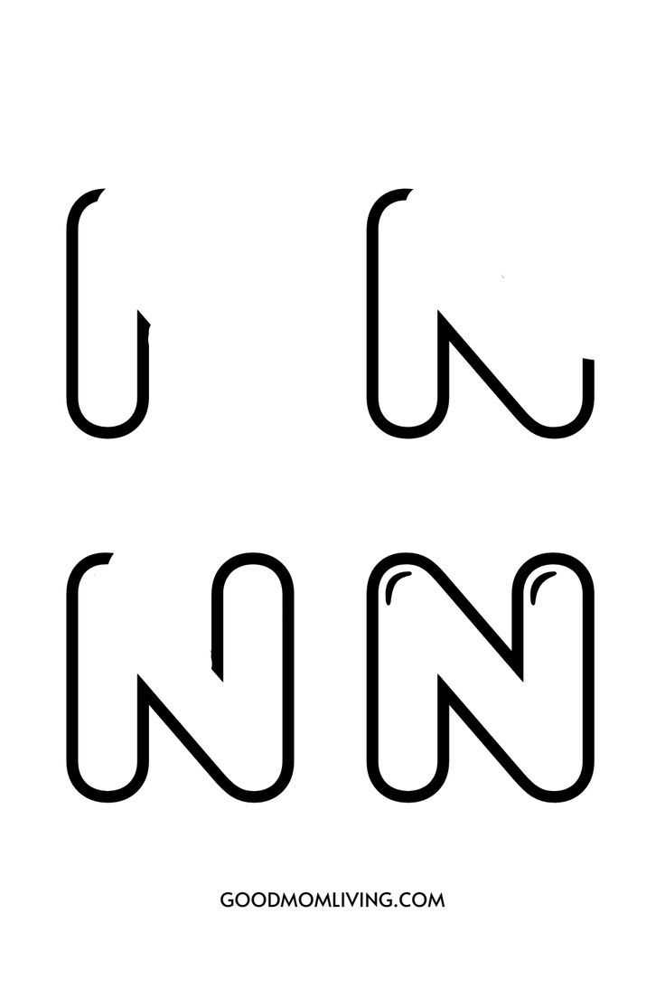 printable bubble letters n