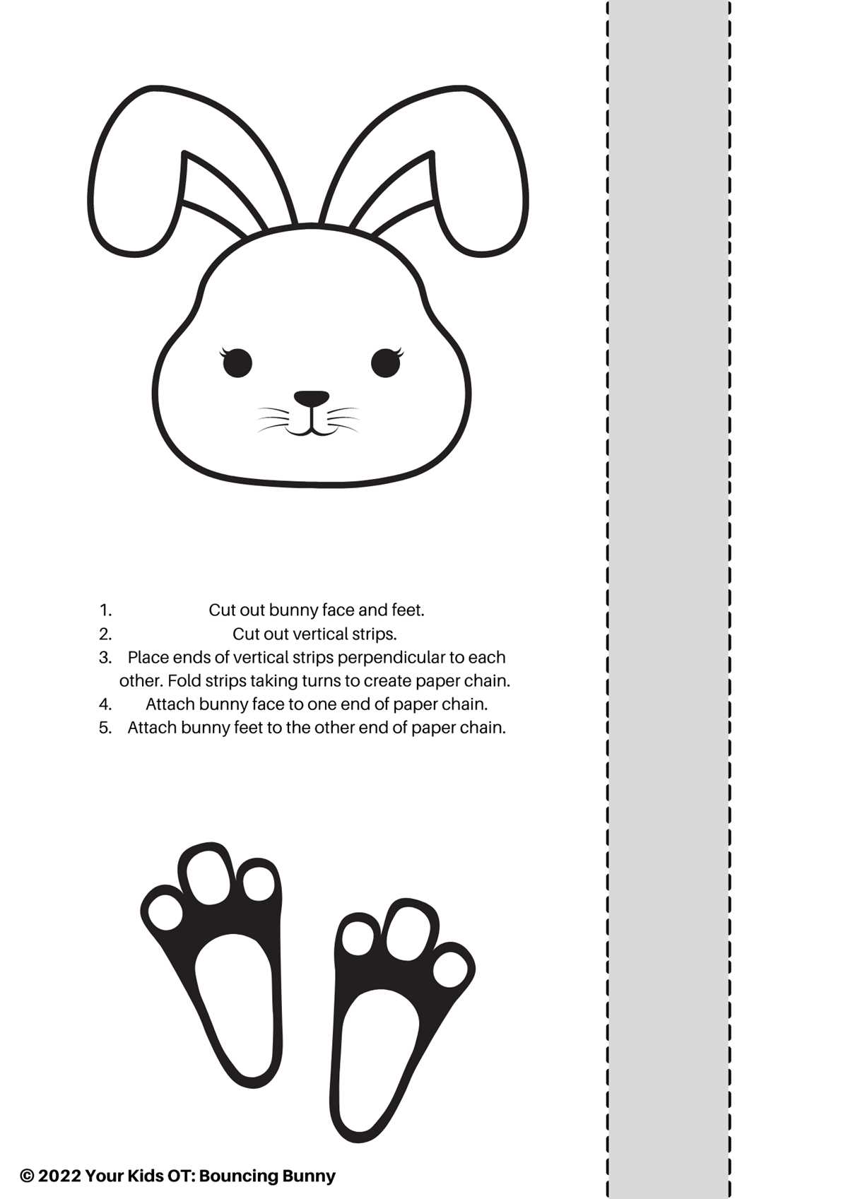 printable bunny face template