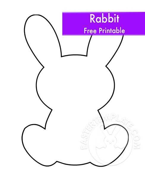 printable bunny template