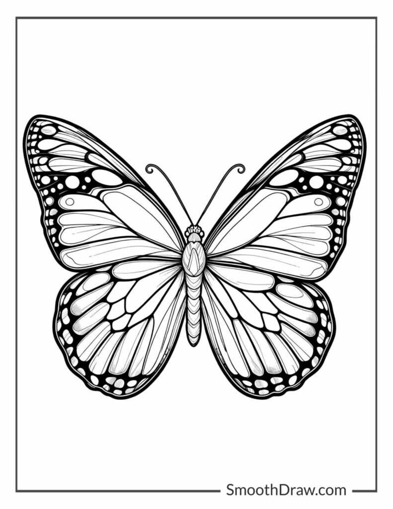 printable butterfly coloring page