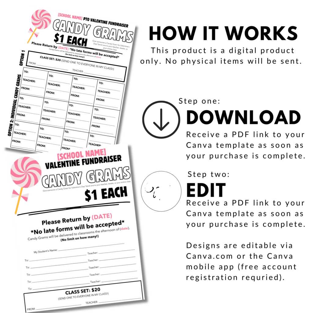 printable candy gram template