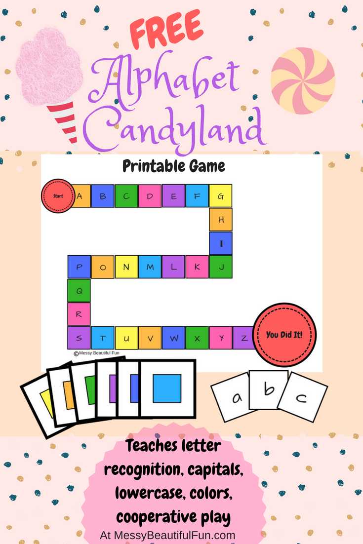 printable candy land board game
