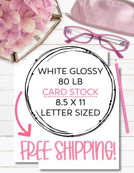 printable card stock