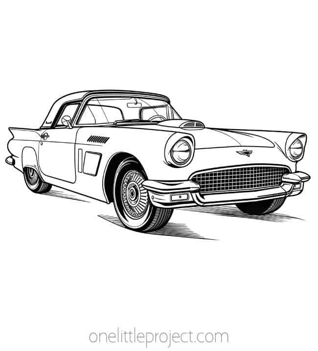 printable cars coloring sheets