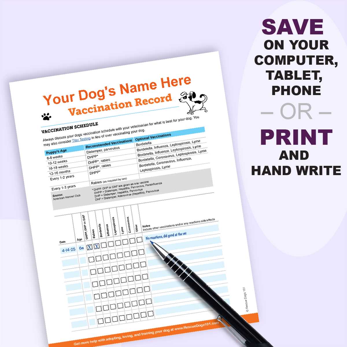 printable cat vaccination chart