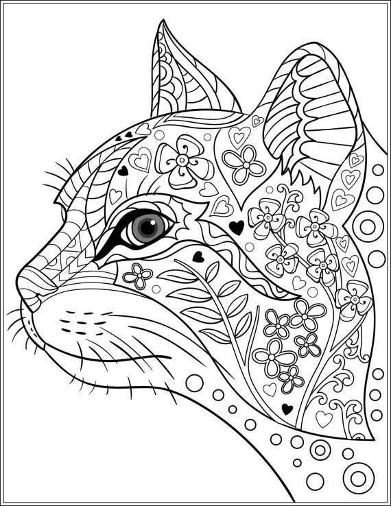 printable cats coloring pages