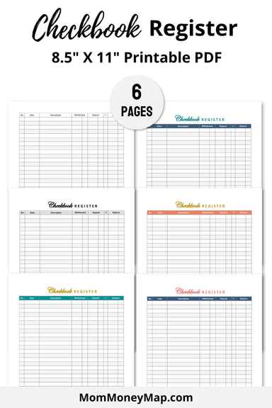 printable check ledger