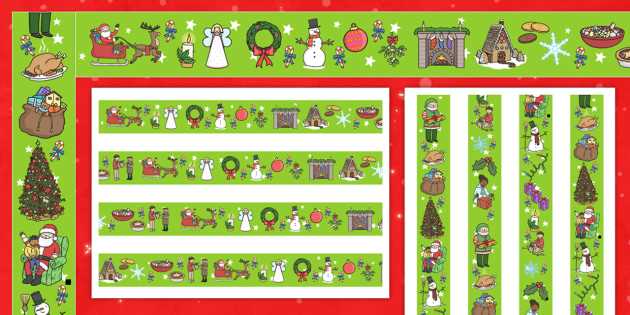 printable christmas borders for bulletin boards