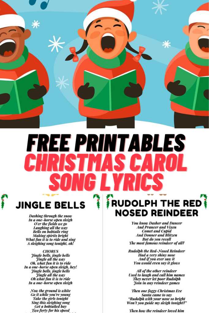 printable christmas carols lyrics