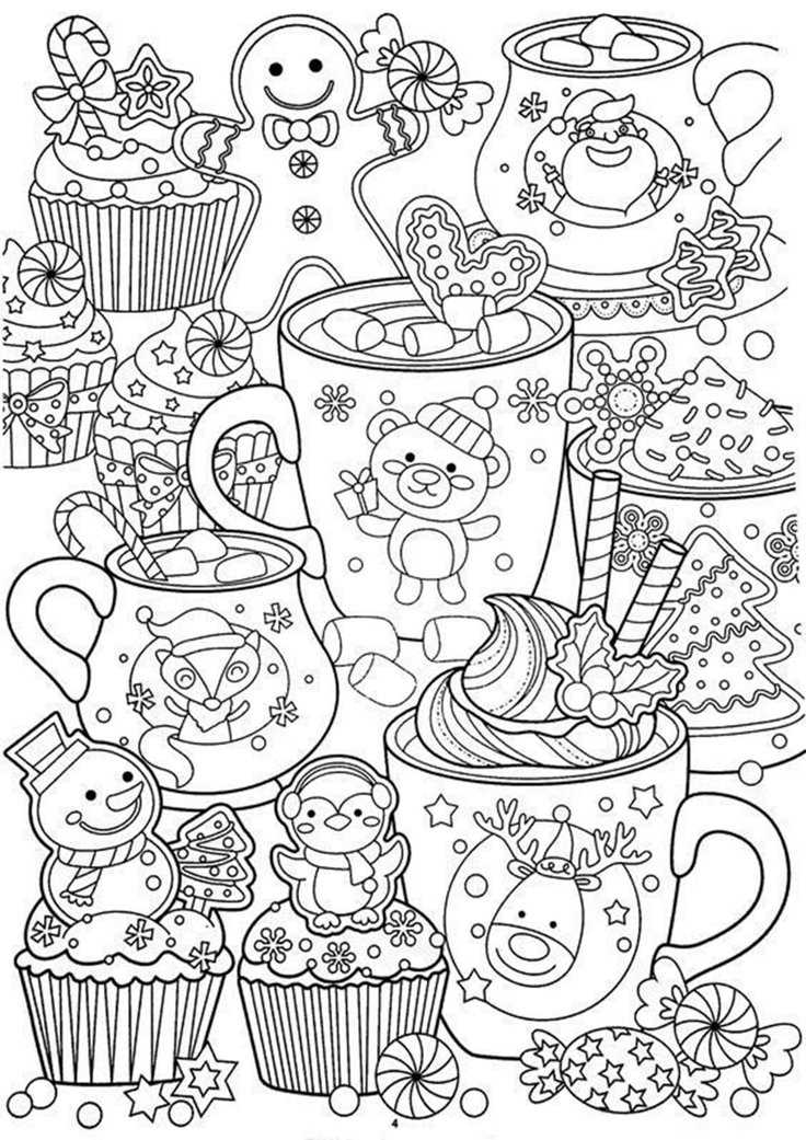 printable christmas coloring pages for adults