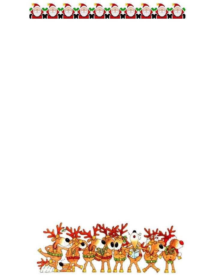 printable christmas letterhead templates