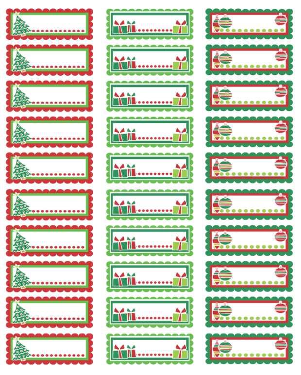 printable christmas name labels