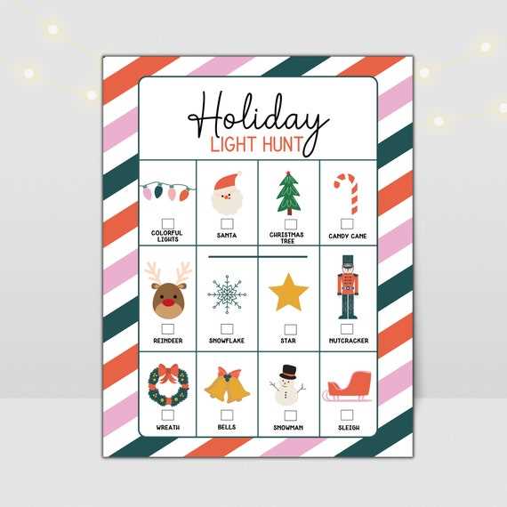 printable christmas scavenger hunt