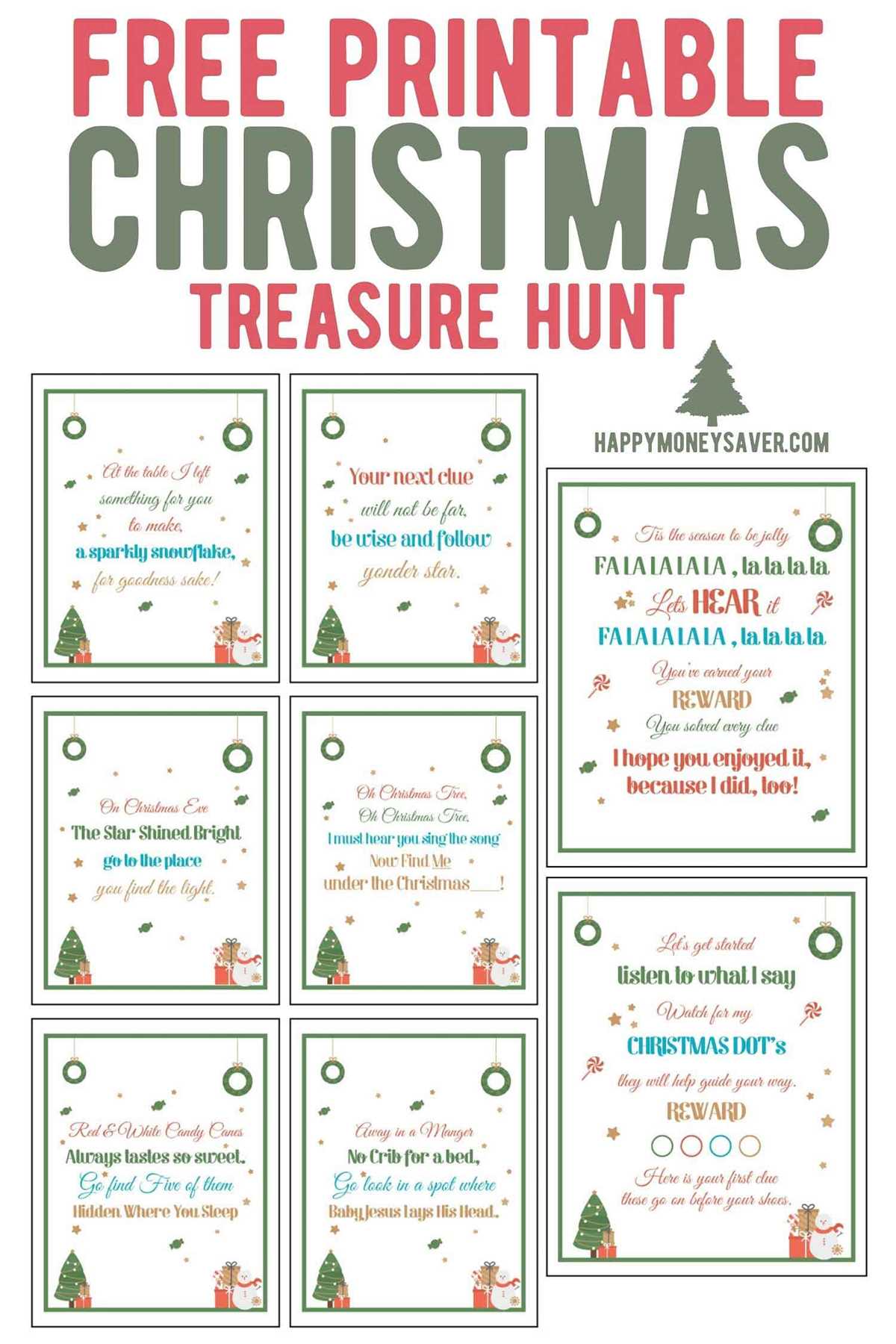 printable christmas scavenger hunt