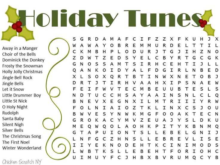 printable christmas word search free