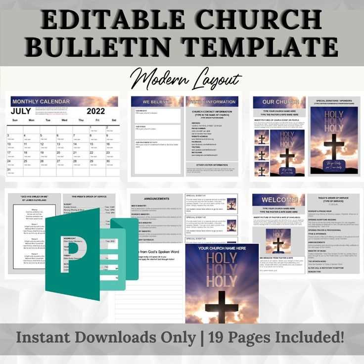 printable church bulletins