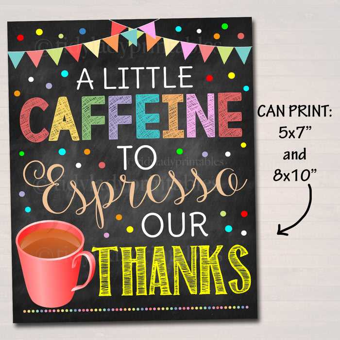 printable coffee signs