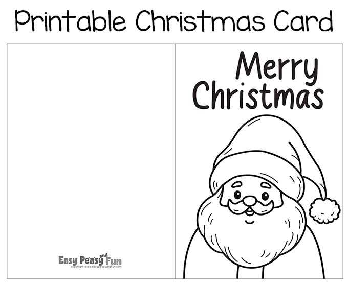 printable coloring cards for christmas