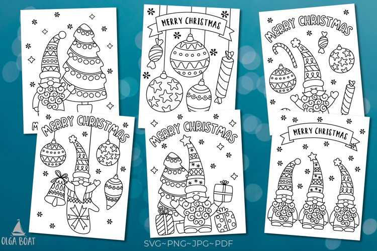 printable coloring christmas cards