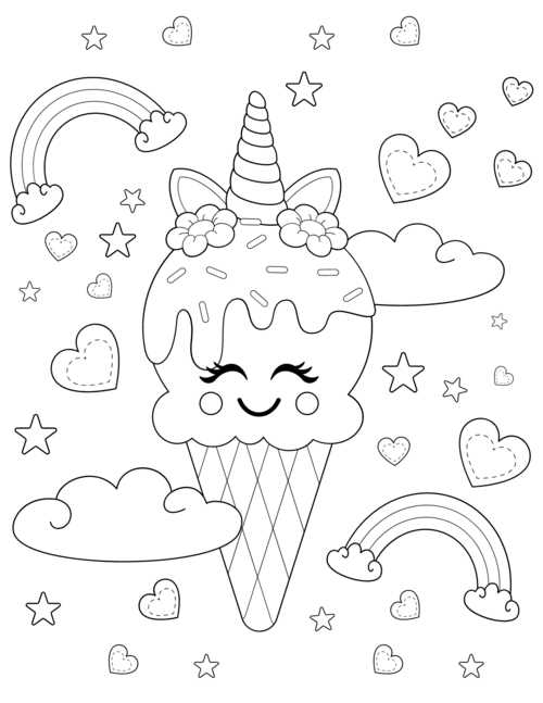 printable coloring food
