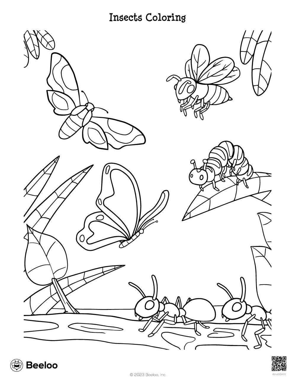 printable coloring pages bugs