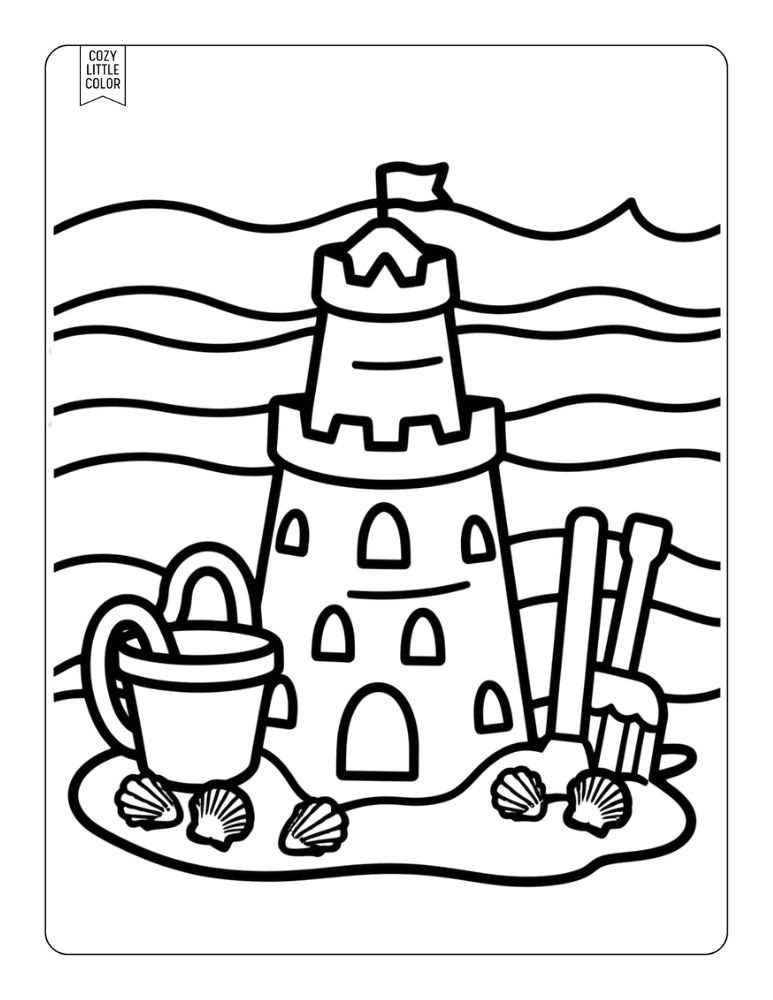 printable coloring pages castles