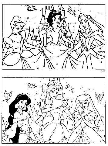 printable coloring pages disney princess
